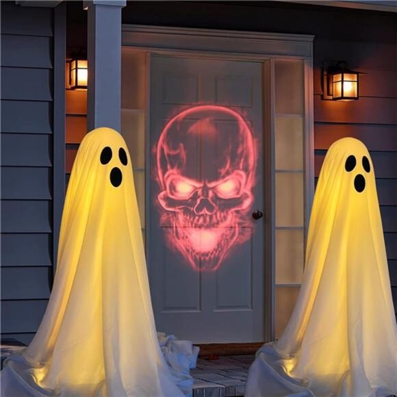 2 Packs Halloween Decorations Outdoor, Spooky Halloween Ghost Decor - Picture 6 of 7
